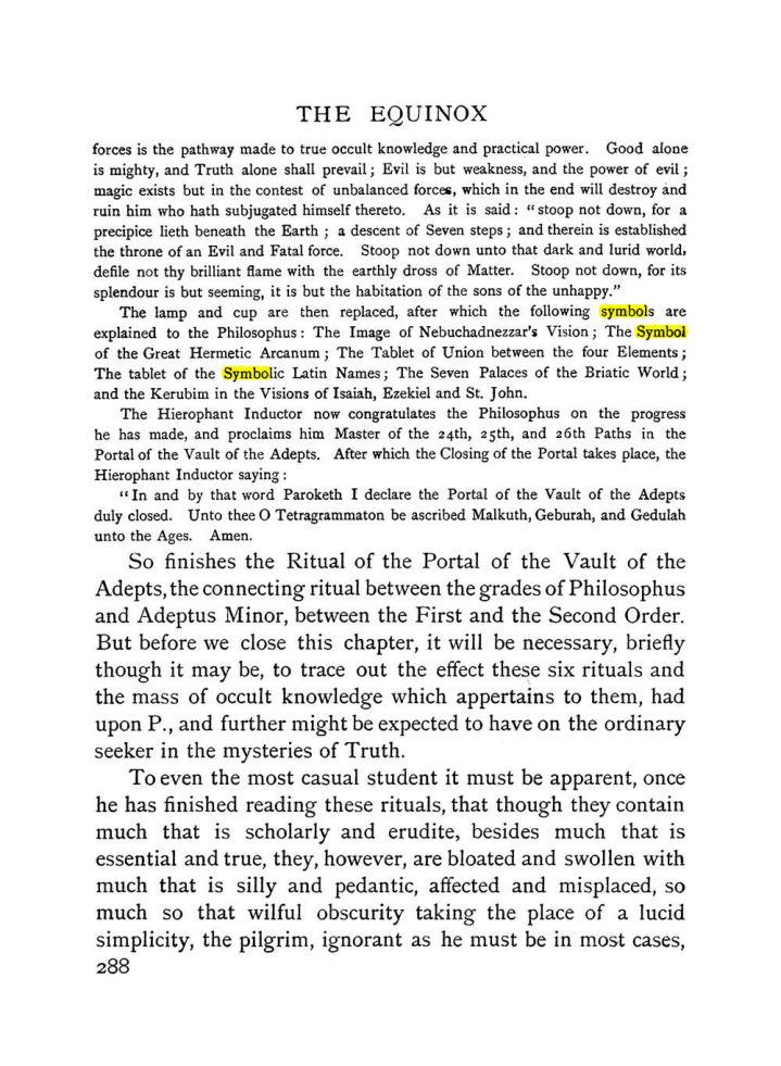 Original scan of The Equinox (Volume I, Number II), PDF page 296