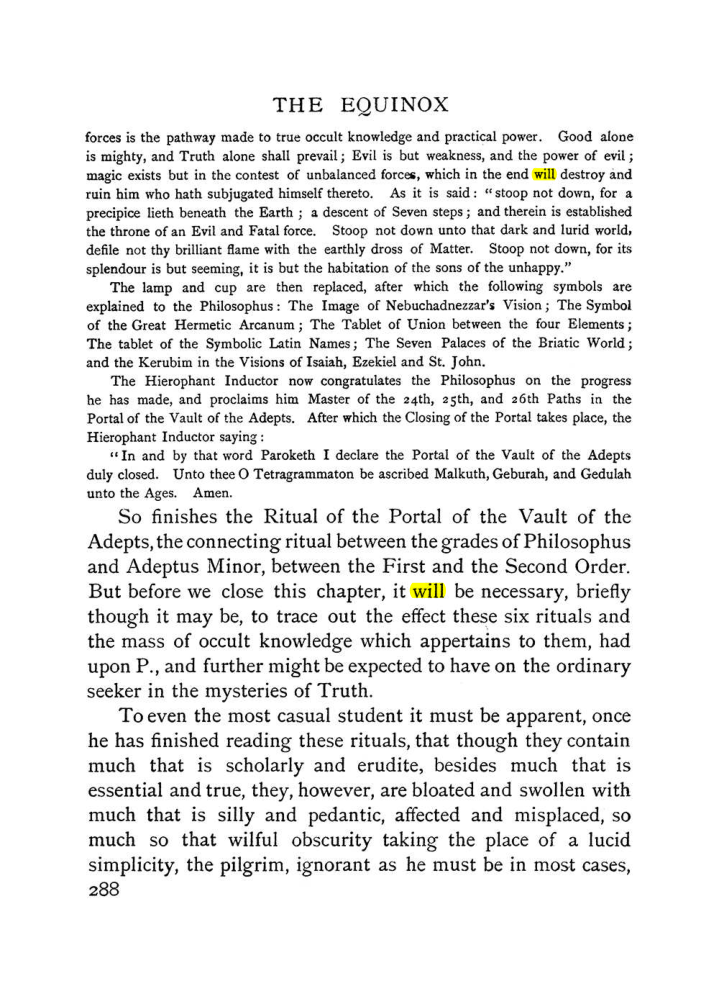 Original scan of The Equinox (Volume I, Number II), PDF page 296