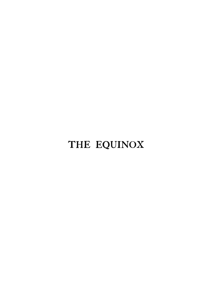 Original scan of The Equinox (Volume I, Number II), PDF page 3