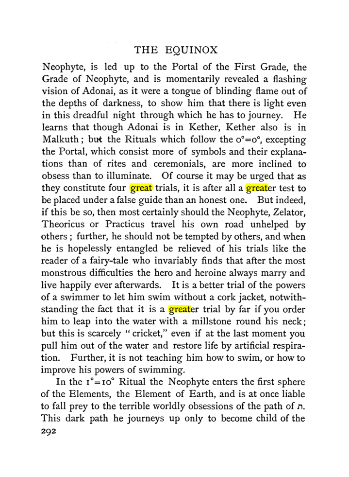 Original scan of The Equinox (Volume I, Number II), PDF page 300