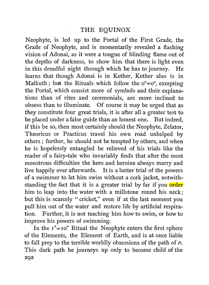 Original scan of The Equinox (Volume I, Number II), PDF page 300