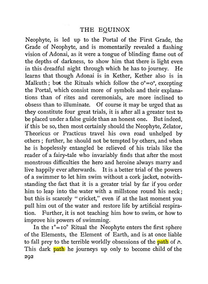 Original scan of The Equinox (Volume I, Number II), PDF page 300