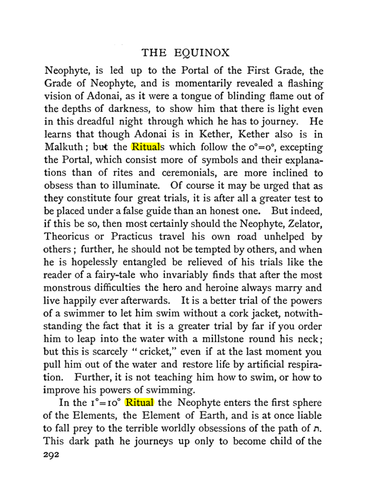 Original scan of The Equinox (Volume I, Number II), PDF page 300