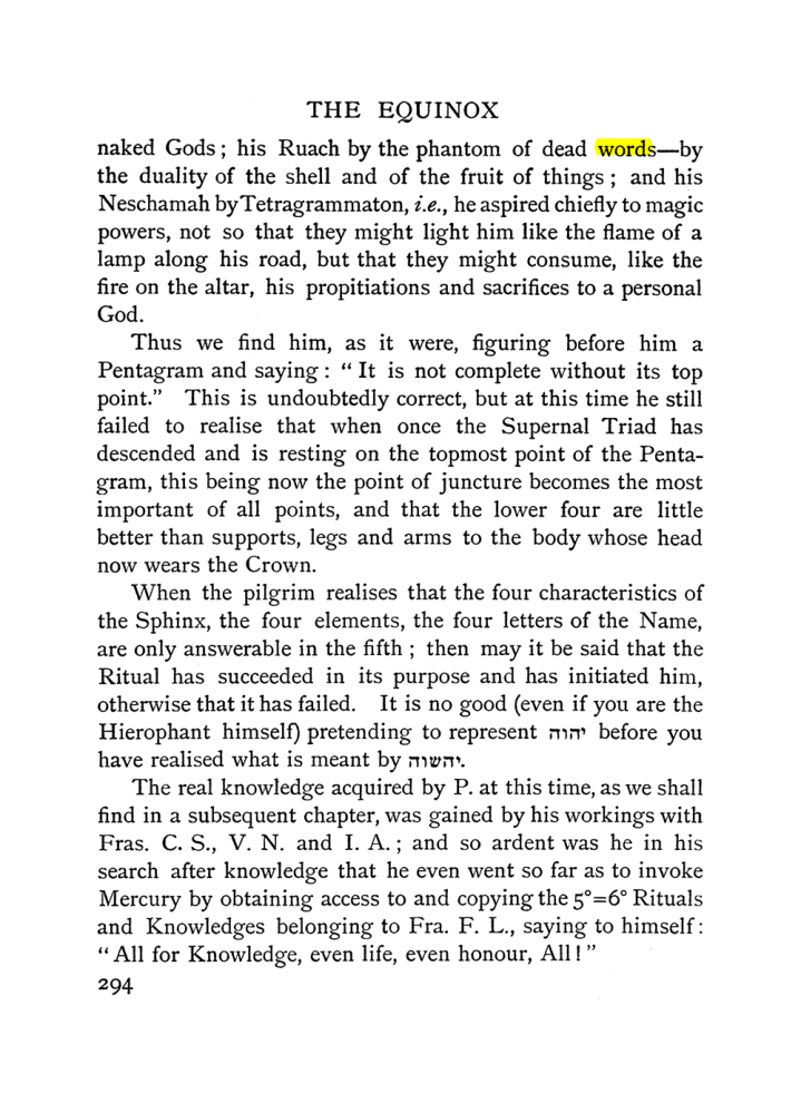 Original scan of The Equinox (Volume I, Number II), PDF page 302