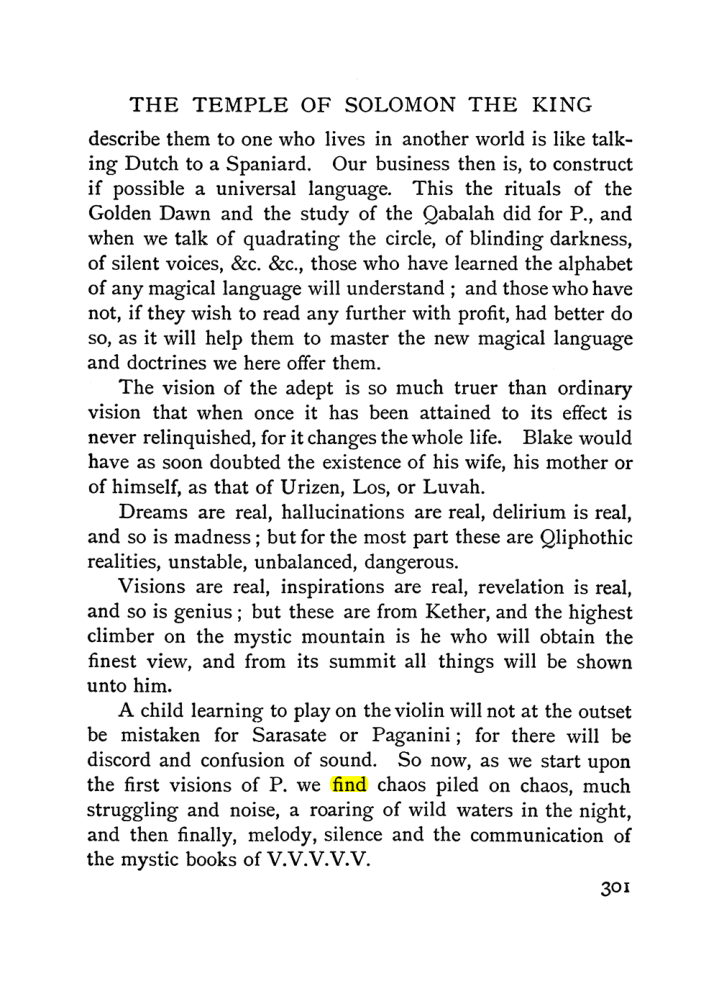 Original scan of The Equinox (Volume I, Number II), PDF page 309