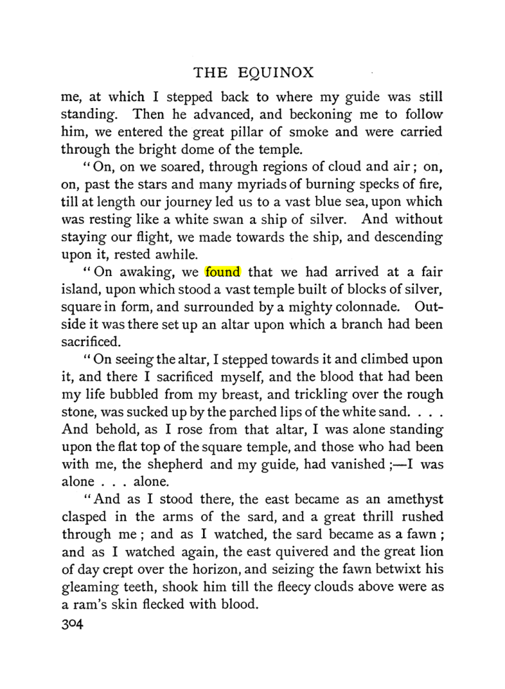 Original scan of The Equinox (Volume I, Number II), PDF page 312