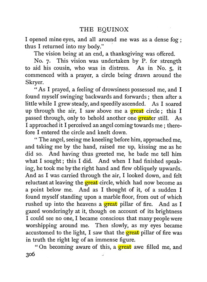 Original scan of The Equinox (Volume I, Number II), PDF page 314