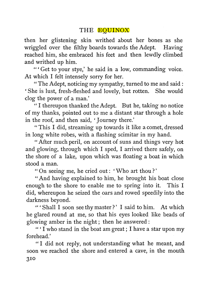 Original scan of The Equinox (Volume I, Number II), PDF page 318
