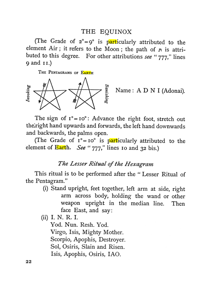 Original scan of The Equinox (Volume I, Number II), PDF page 32