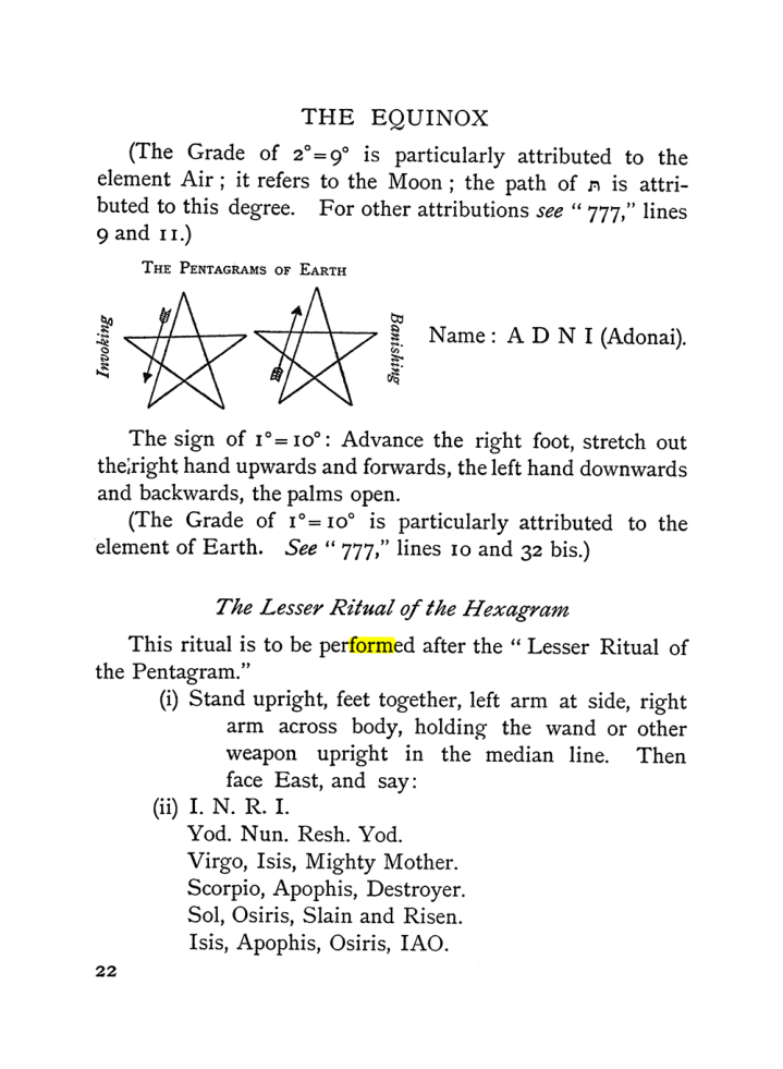 Original scan of The Equinox (Volume I, Number II), PDF page 32