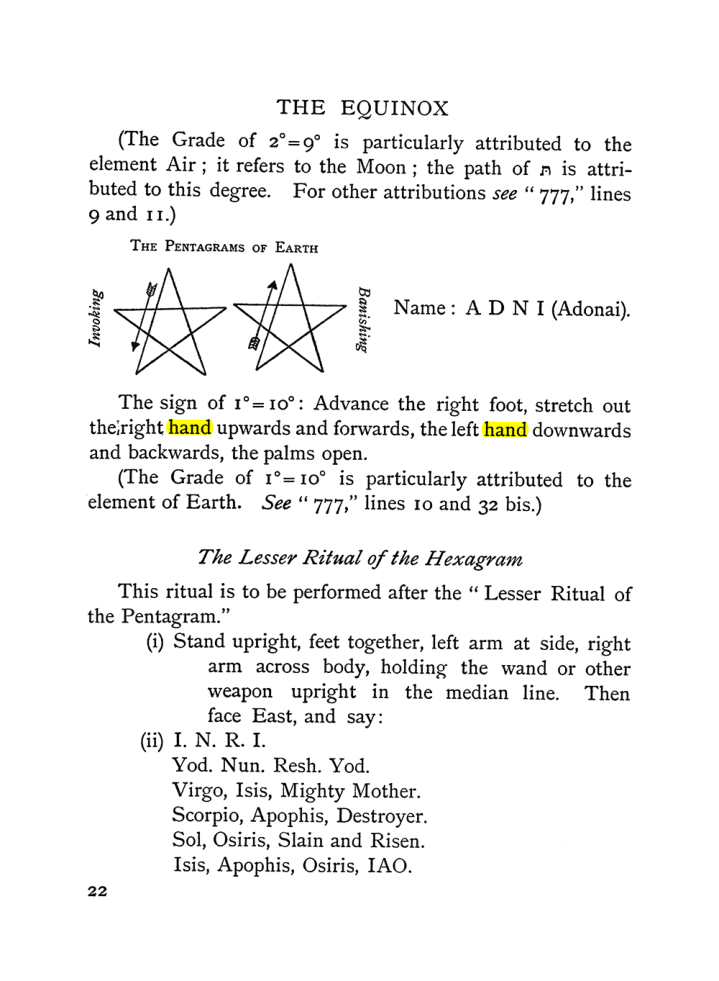 Original scan of The Equinox (Volume I, Number II), PDF page 32