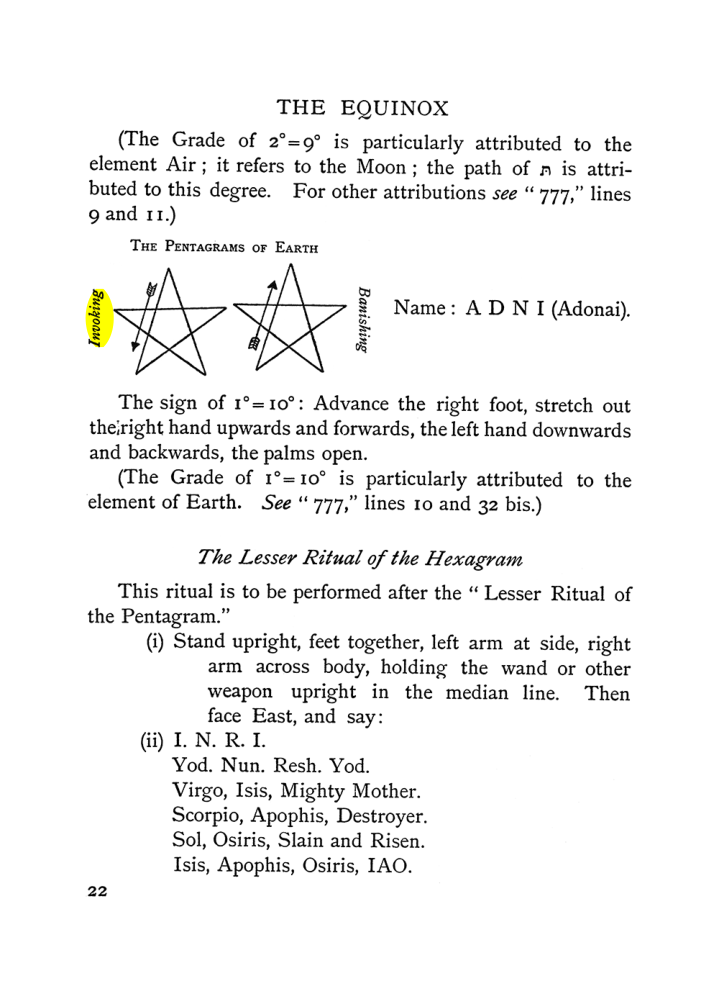 Original scan of The Equinox (Volume I, Number II), PDF page 32