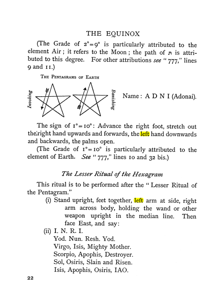 Original scan of The Equinox (Volume I, Number II), PDF page 32