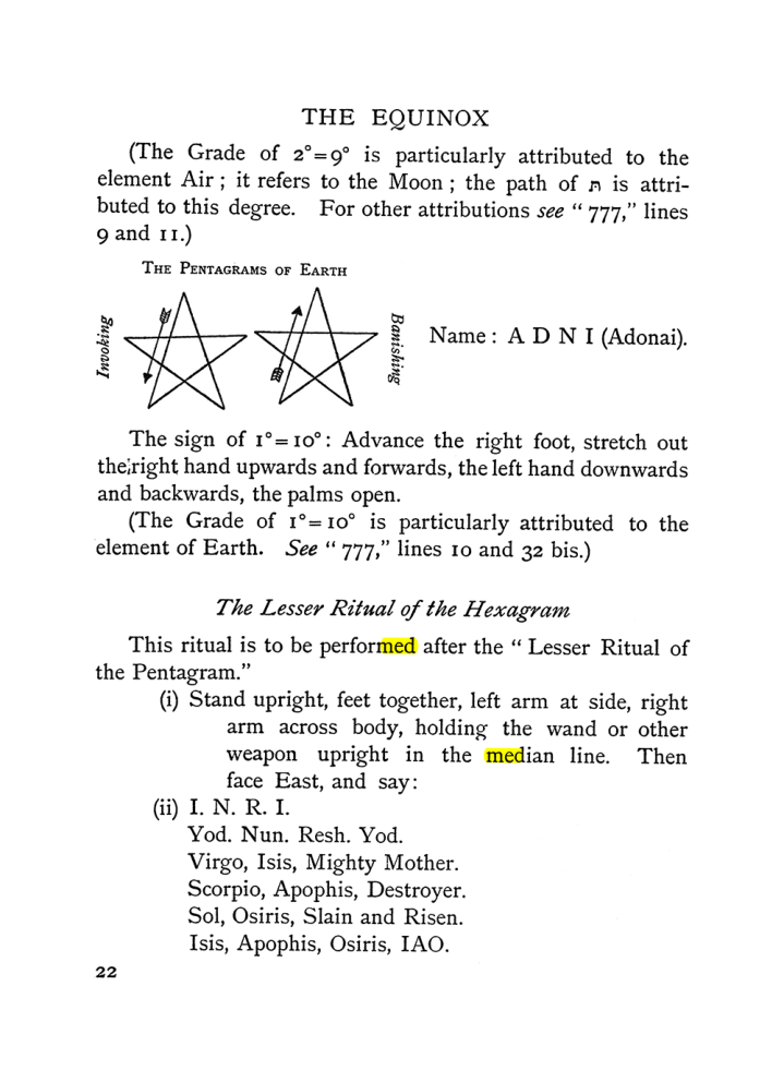 Original scan of The Equinox (Volume I, Number II), PDF page 32
