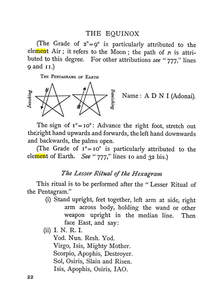 Original scan of The Equinox (Volume I, Number II), PDF page 32