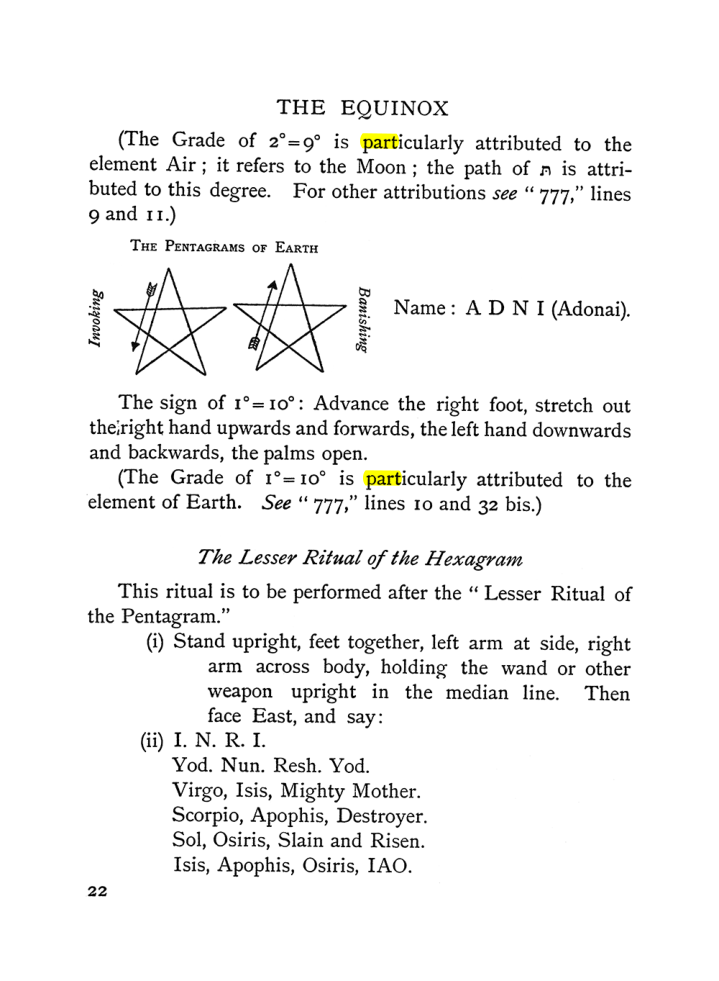 Original scan of The Equinox (Volume I, Number II), PDF page 32