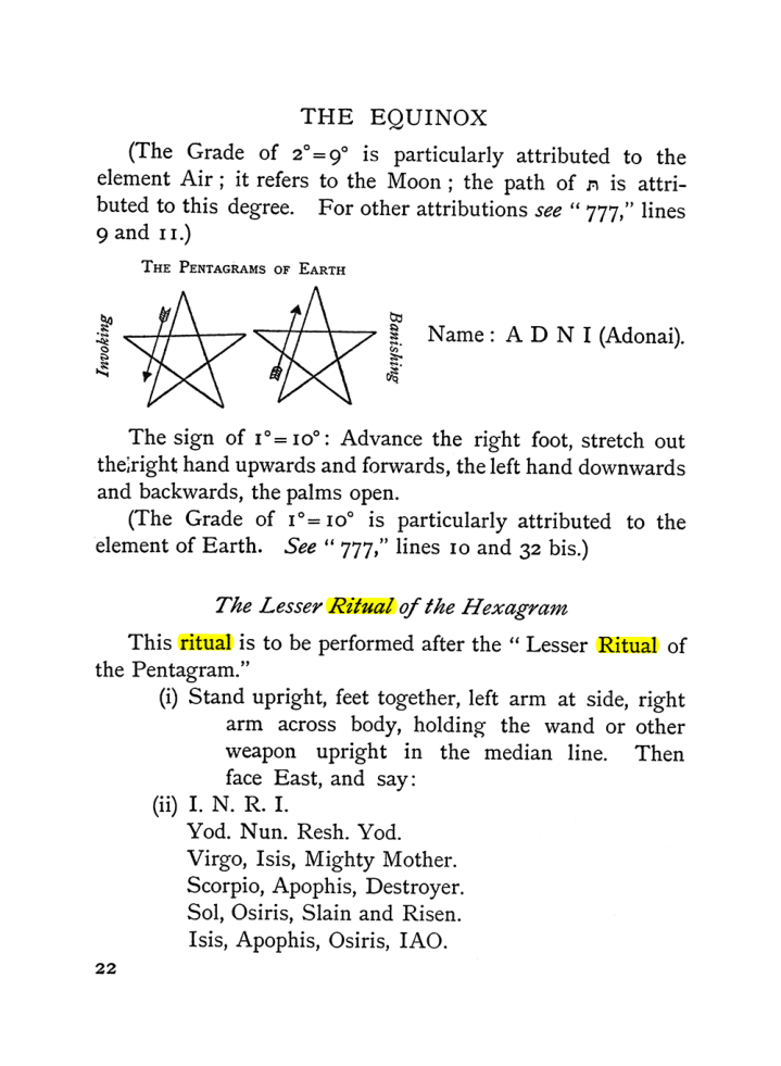 Original scan of The Equinox (Volume I, Number II), PDF page 32