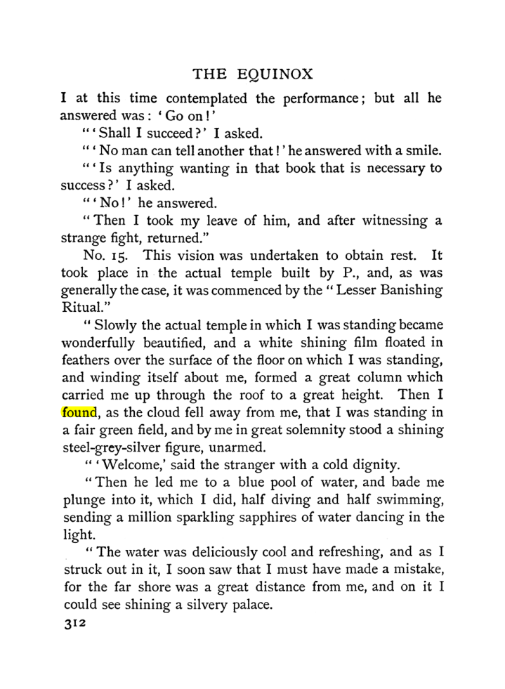 Original scan of The Equinox (Volume I, Number II), PDF page 320