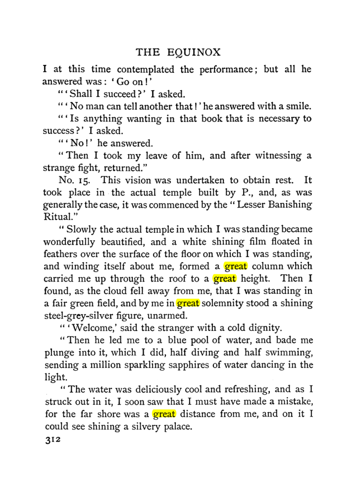 Original scan of The Equinox (Volume I, Number II), PDF page 320