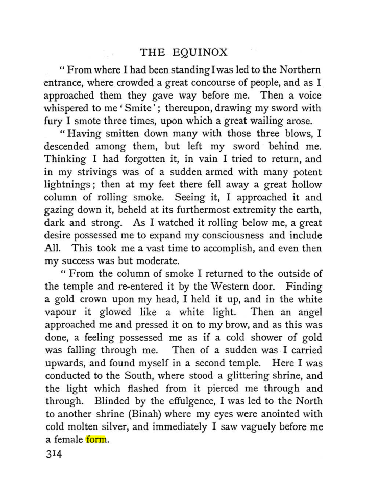 Original scan of The Equinox (Volume I, Number II), PDF page 322