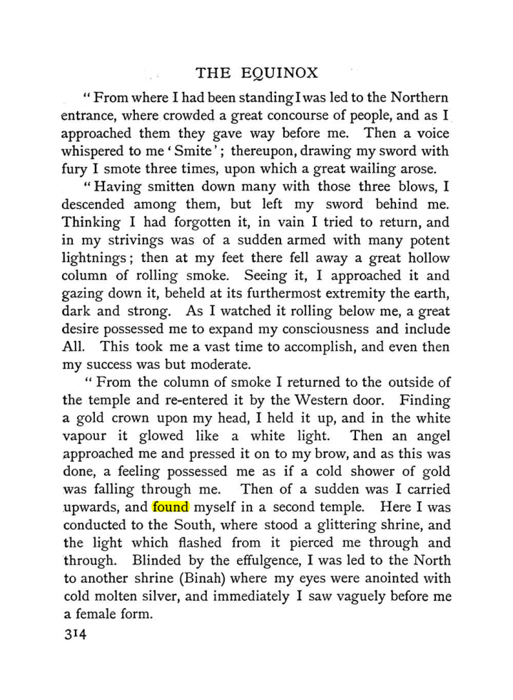 Original scan of The Equinox (Volume I, Number II), PDF page 322