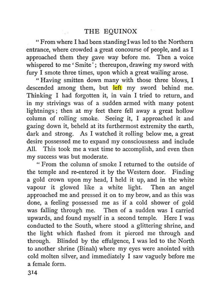 Original scan of The Equinox (Volume I, Number II), PDF page 322