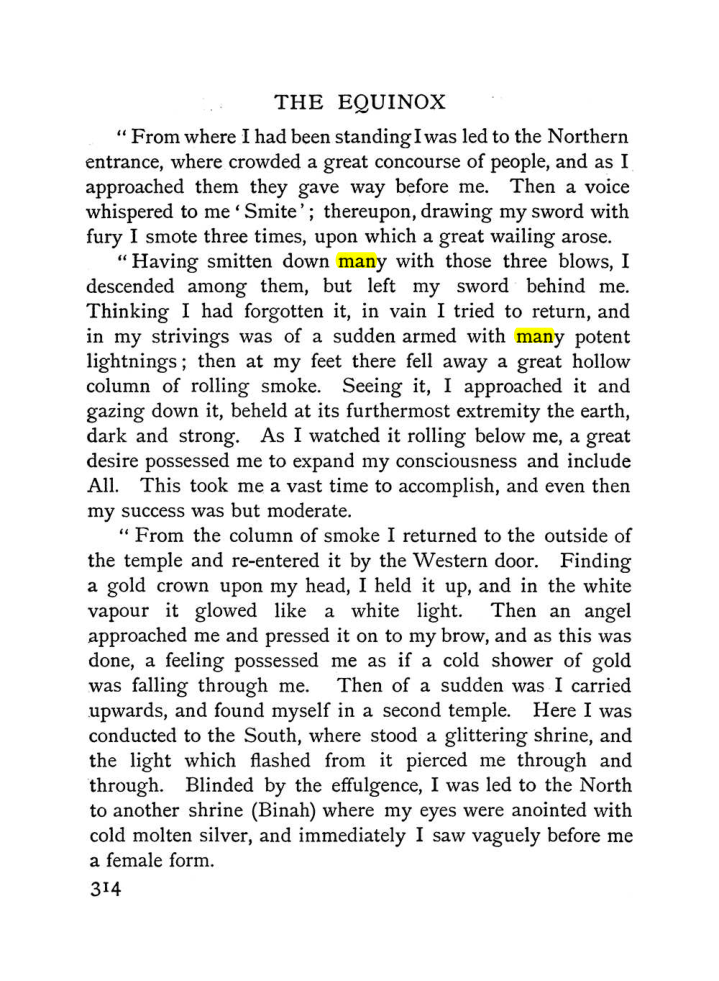 Original scan of The Equinox (Volume I, Number II), PDF page 322