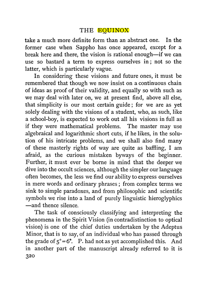 Original scan of The Equinox (Volume I, Number II), PDF page 328