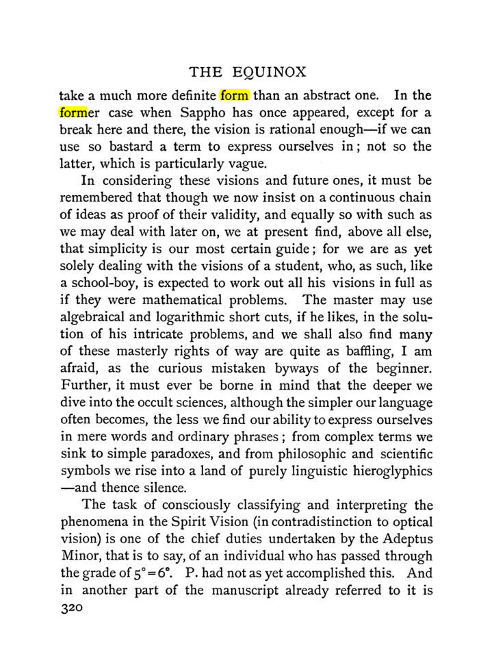 Original scan of The Equinox (Volume I, Number II), PDF page 328