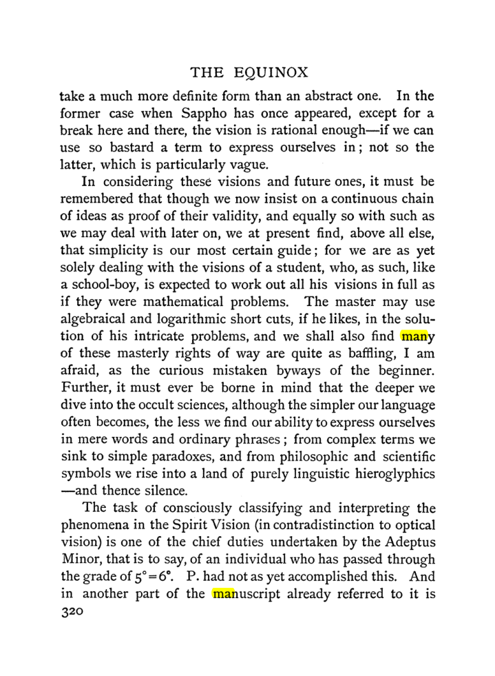 Original scan of The Equinox (Volume I, Number II), PDF page 328