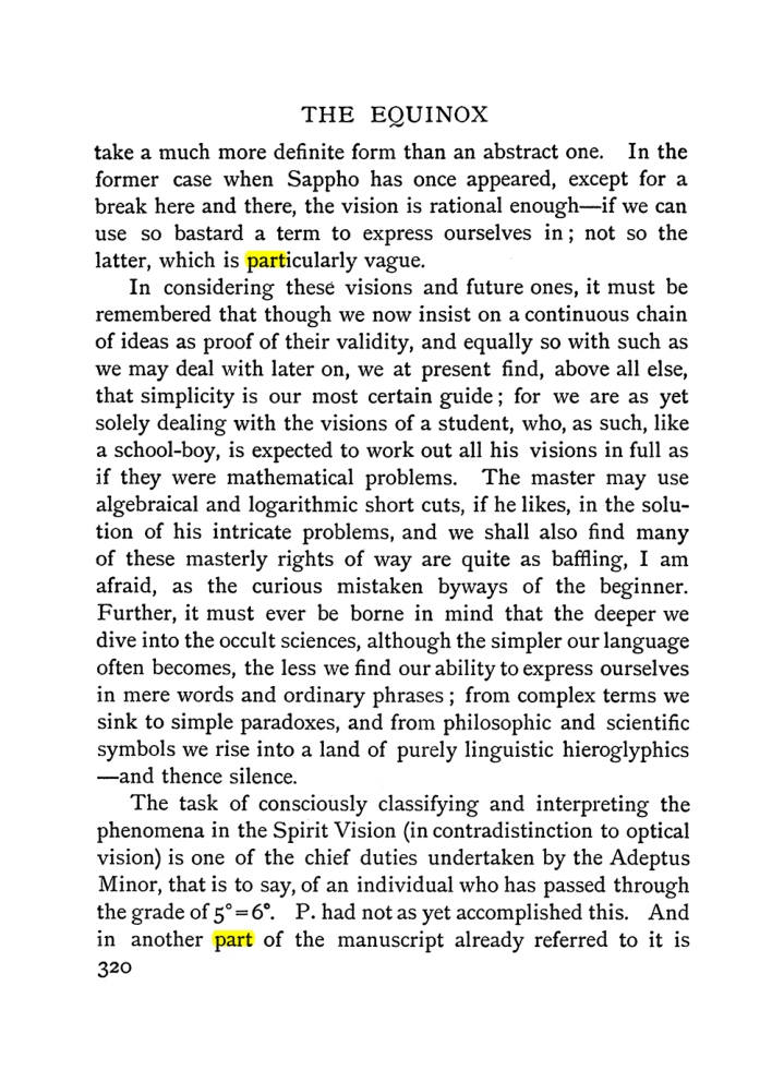 Original scan of The Equinox (Volume I, Number II), PDF page 328