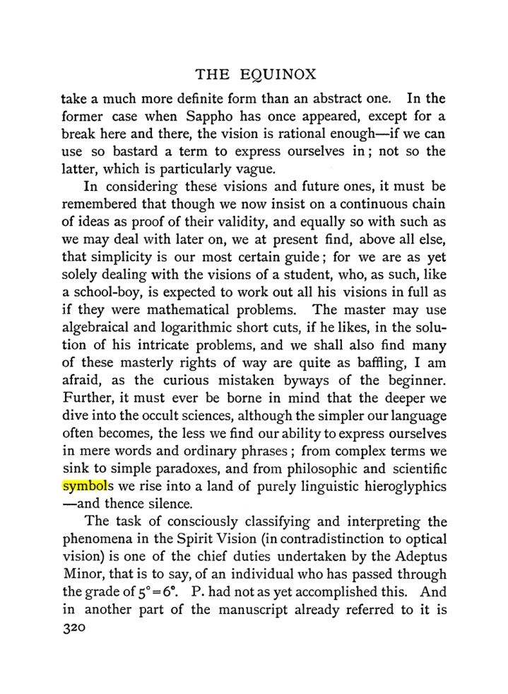 Original scan of The Equinox (Volume I, Number II), PDF page 328