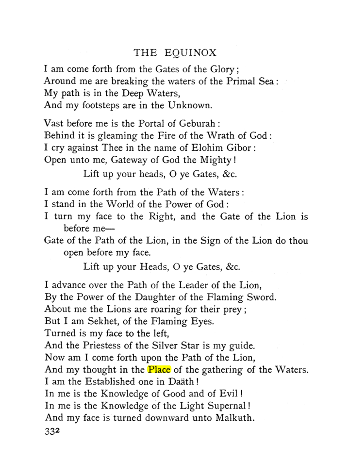 Original scan of The Equinox (Volume I, Number II), PDF page 340