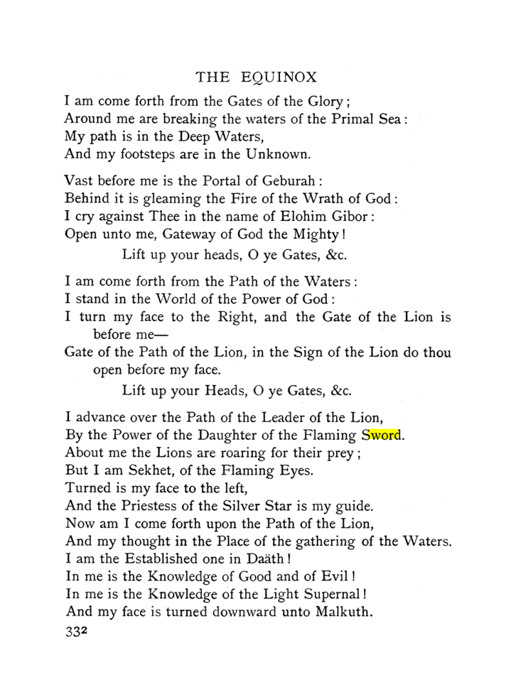Original scan of The Equinox (Volume I, Number II), PDF page 340
