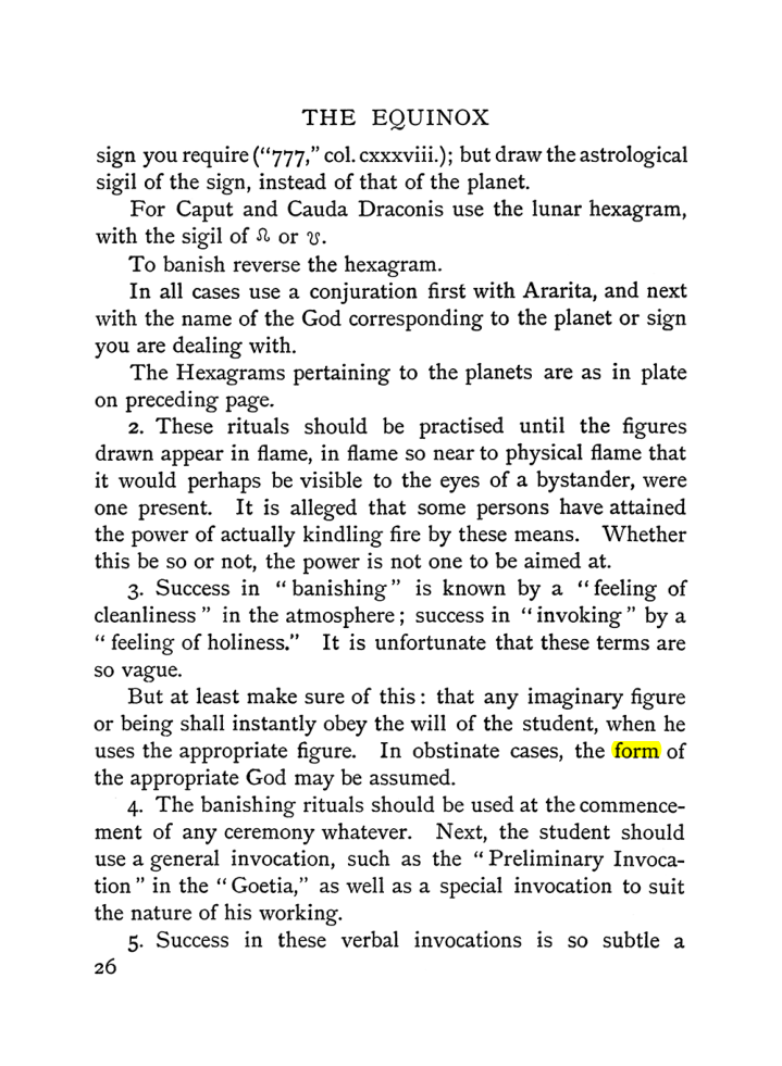Original scan of The Equinox (Volume I, Number II), PDF page 36