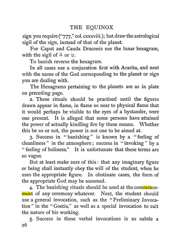 Original scan of The Equinox (Volume I, Number II), PDF page 36