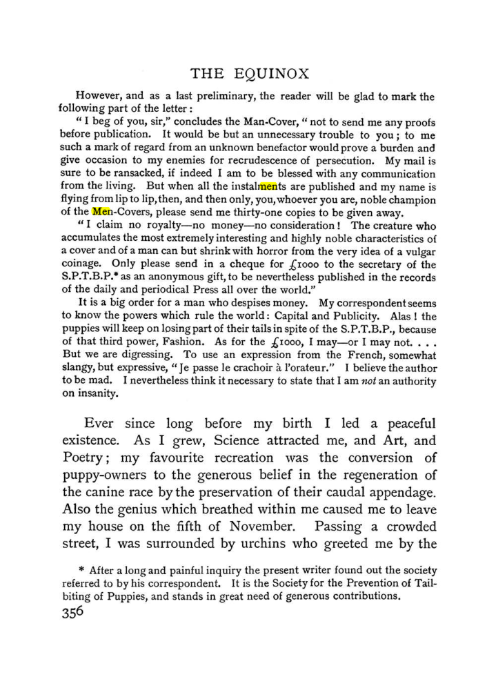 Original scan of The Equinox (Volume I, Number II), PDF page 364
