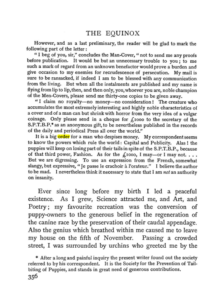 Original scan of The Equinox (Volume I, Number II), PDF page 364
