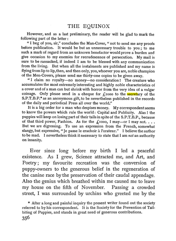 Original scan of The Equinox (Volume I, Number II), PDF page 364