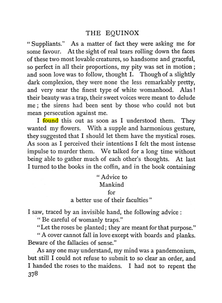 Original scan of The Equinox (Volume I, Number II), PDF page 386