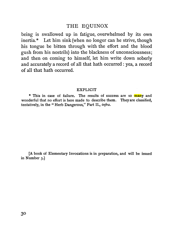 Original scan of The Equinox (Volume I, Number II), PDF page 40