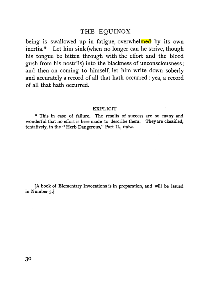 Original scan of The Equinox (Volume I, Number II), PDF page 40
