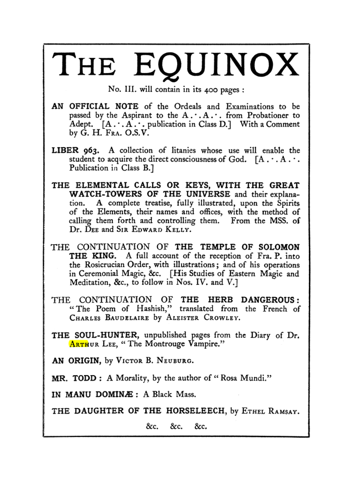 Original scan of The Equinox (Volume I, Number II), PDF page 406
