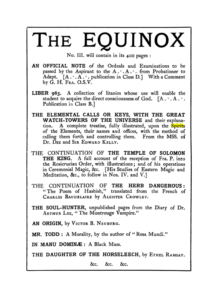 Original scan of The Equinox (Volume I, Number II), PDF page 406