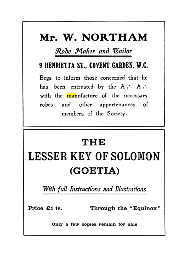 Original scan of The Equinox (Volume I, Number II), PDF page 413