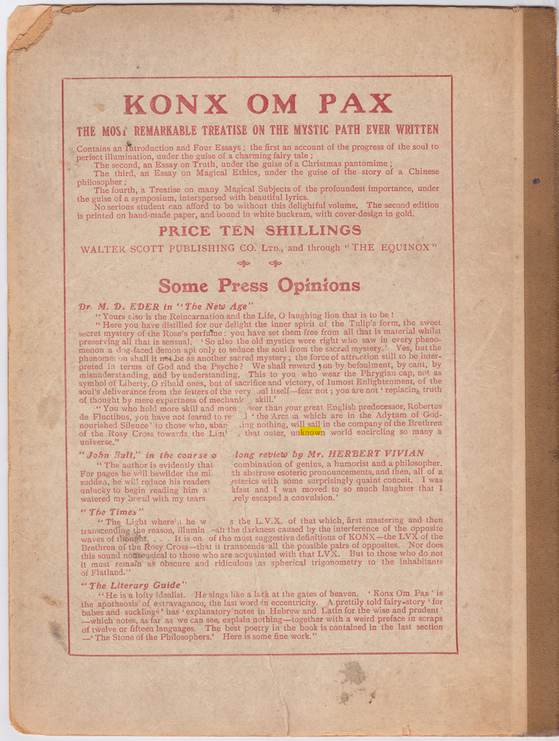 Original scan of The Equinox (Volume I, Number II), PDF page 416