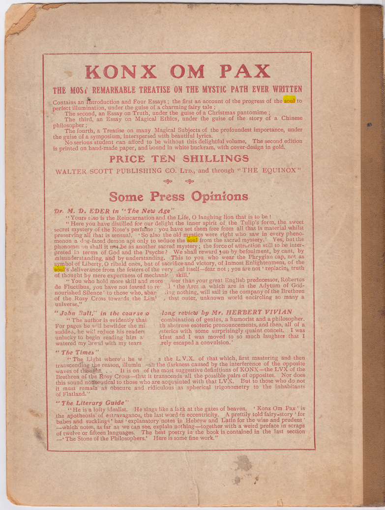 Original scan of The Equinox (Volume I, Number II), PDF page 416