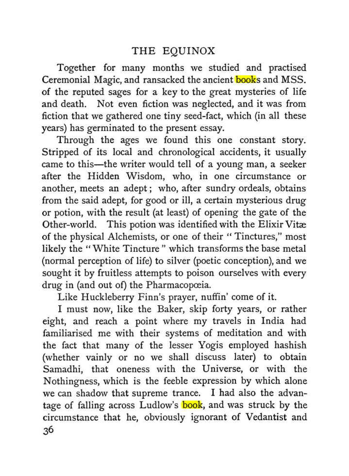 Original scan of The Equinox (Volume I, Number II), PDF page 46