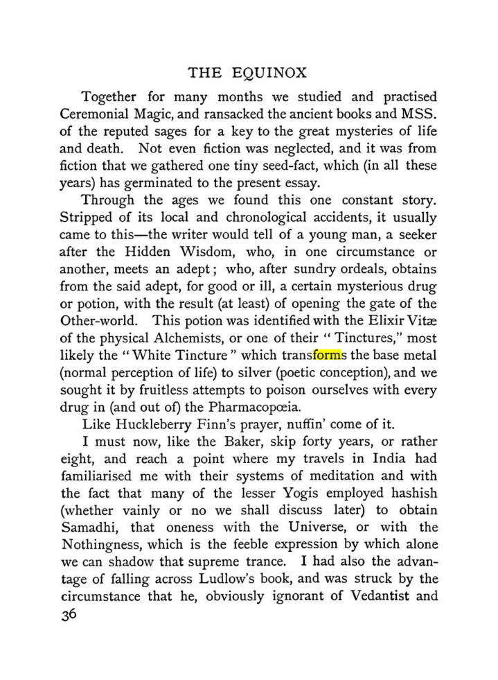 Original scan of The Equinox (Volume I, Number II), PDF page 46
