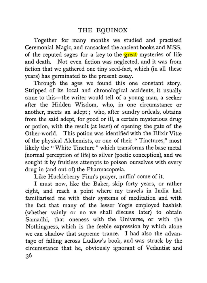 Original scan of The Equinox (Volume I, Number II), PDF page 46